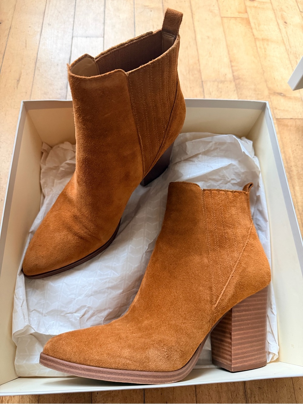 Marc Fisher Suede Block Heel booties
